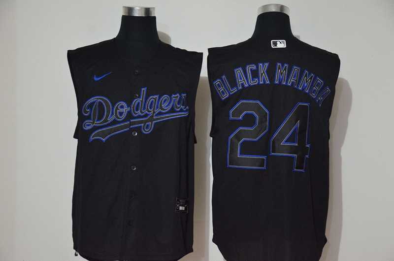 Dodgers 24 Black Mamba Black Nike Cool Base Sleeveless Jersey,We sell and wholesale Dodgers 24 Black Mamba Black Nike Cool Base Sleeveless Jersey on line form chian!